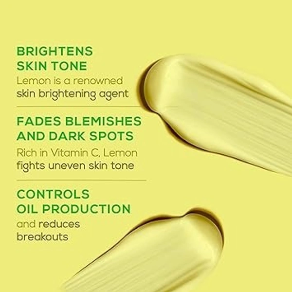 Joy Skin Fruits Lemon Brightening Face Wash 150ml | with Vitamin C for Glowing Skin | Reduces Dark Spots, Removes Excess Oil & Dirt | For Normal to Oily Skin