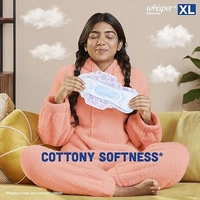Whisper Choice Sanitary Pads for Women, XL, 6 Napkins (Pack of 1)
