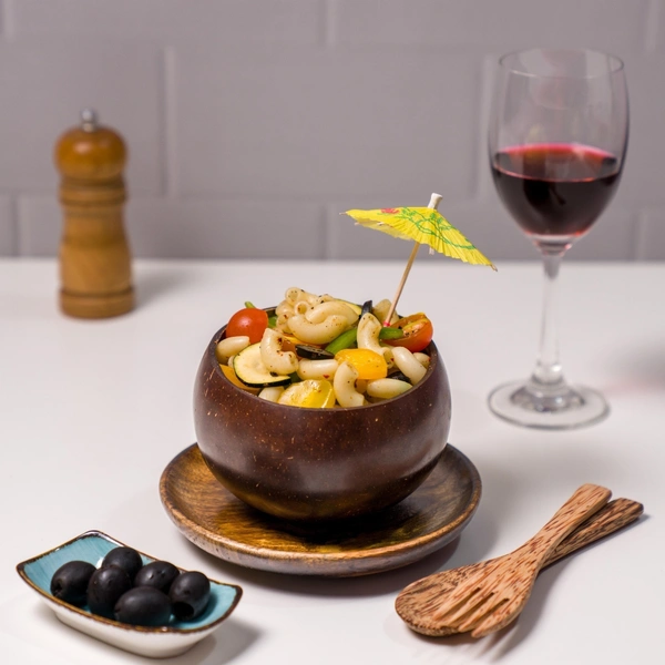 Coconut Shell Bowls | 100% Eco-Friendly & Sustainable | Dessert Serveware (Big Bowl with Spoon & Fork)