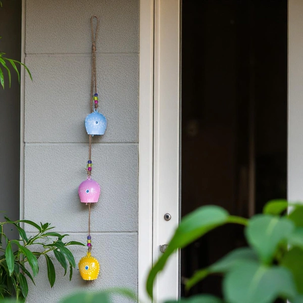 Minimalist Evil Eye Hanging | Handmade Good Luck Charm for Home & Office