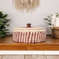 Eco-Friendly Sabai Grass Box for Roti, Chapati, Paratha | Stylish Kitchen Storage & decor - 7.62 cm, 20.3 cm, 20.3 cm