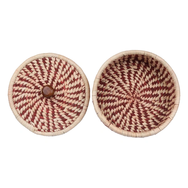 Eco-Friendly Sabai Grass Box for Roti, Chapati, Paratha | Stylish Kitchen Storage & decor - 7.62 cm, 20.3 cm, 20.3 cm