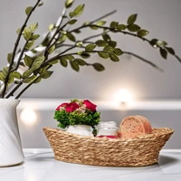 Eco-Friendly Sabai Grass Bread Basket - Handmade & Organic - 3 in, 6 in, 12 in