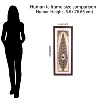 Elegant Tree of Life Pattachitra Painting on Tussar Silk - 0.5 in, 8 in, 22 in