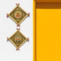 Goddess Laxmi and Lord Ganesh: Symbols of Prosperity and Wisdom - 0.5 in, 5 in, 5 in