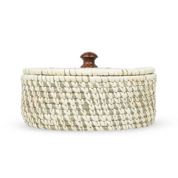 Handmade Sabai Grass Box For Roti/Chapati/Paratha/Dry Fruits | Kitchen Decor Cum Utility - 3 in, 8 in, 8 in