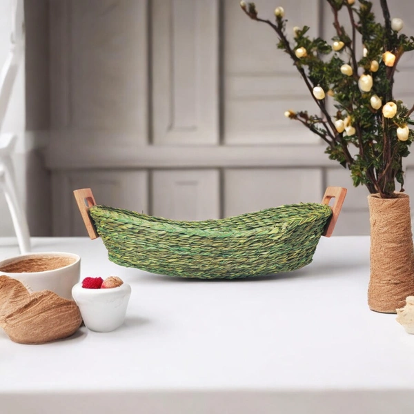 Handmade Sabai Grass Bread Basket - Eco-Friendly & Unique - 3 in, 6 in, 14 in