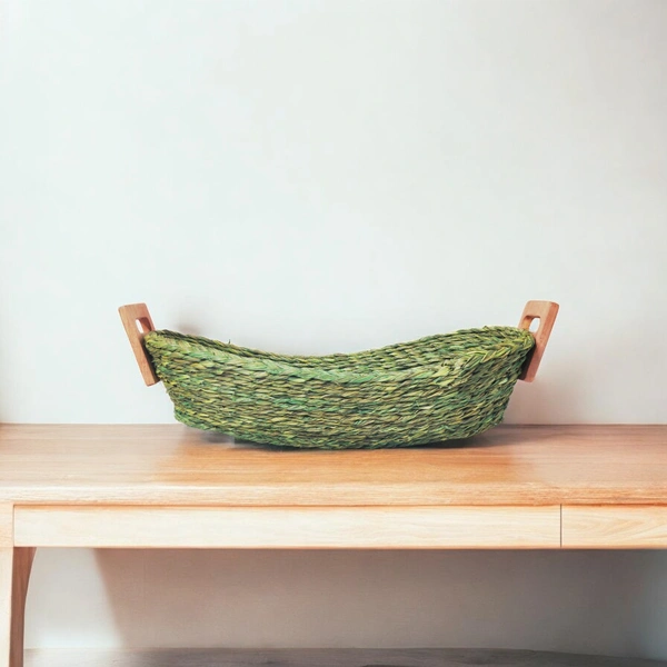 Handmade Sabai Grass Bread Basket - Eco-Friendly & Unique - 3 in, 6 in, 14 in