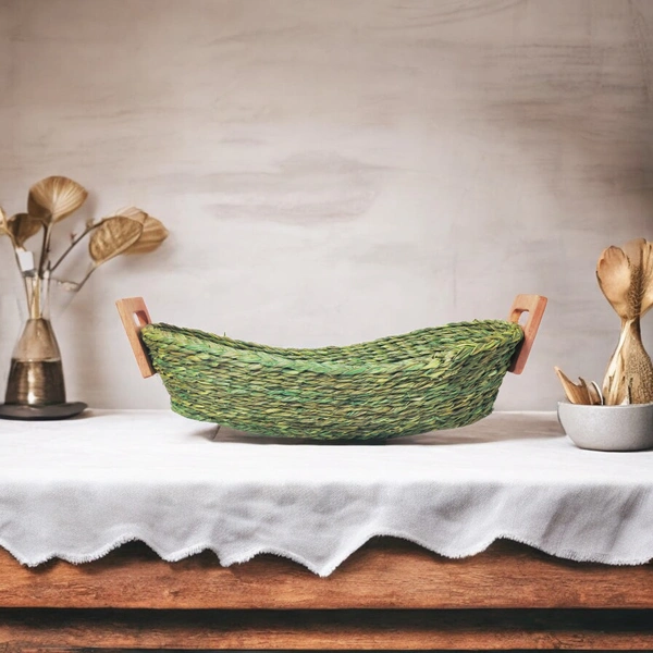 Handmade Sabai Grass Bread Basket - Eco-Friendly & Unique - 3 in, 6 in, 14 in