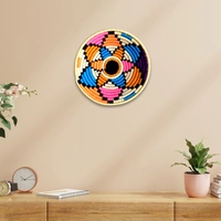 Multi Colour Sabai Grass Wall Basket | Bohemien decor | Ecofriendly & Sustainable | 10 inches - 1 in, 10 in, 10 in