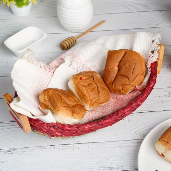 Unique Sabai Grass Bread Basket - Handmade & Eco-Friendly