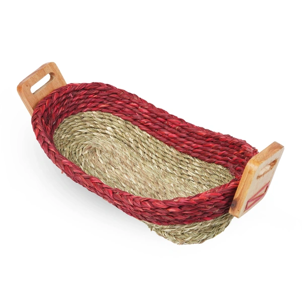 Unique Sabai Grass Bread Basket - Handmade & Eco-Friendly