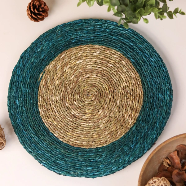Natural Sabai Grass Placemat Mat - Ethically Handmade Décor