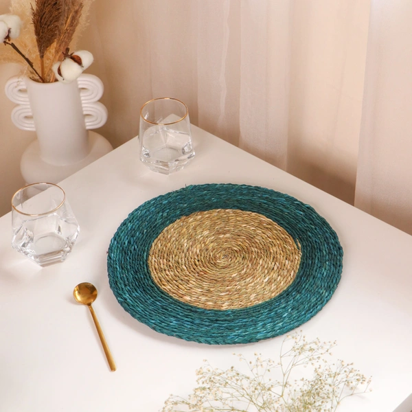 Natural Sabai Grass Placemat Mat - Ethically Handmade Décor