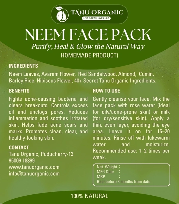 Neem Face Pack - 50g