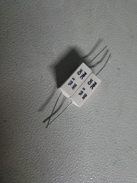 5w 3k3 : Ceramic Encased Resistors : MOR - 9*9*25 (Height X Width X Length), White, 0.006