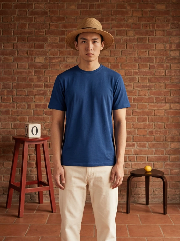 Estate Blue Crew Neck T-Shirt