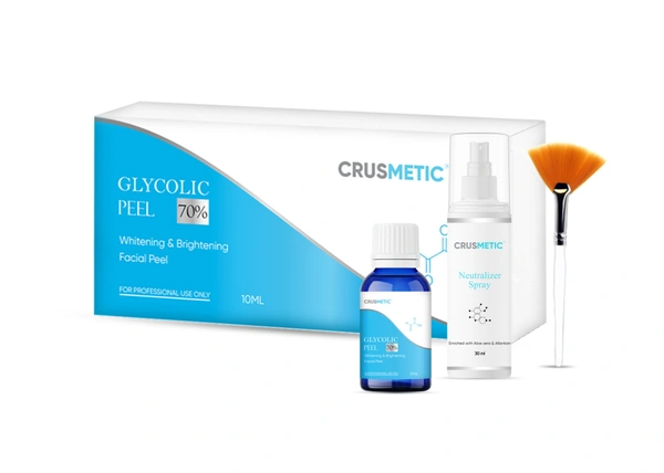 Crusmetic Glycolic Peel 70% - Exfoliate & Brighten Formula