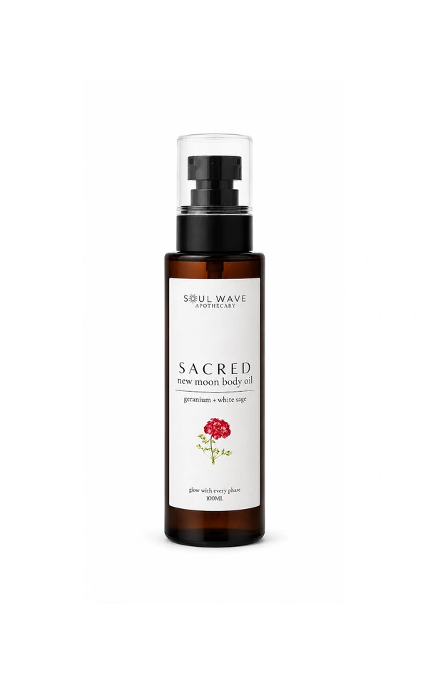 Sacred Body Oil | Rose Geranium + Sage - 100 ml