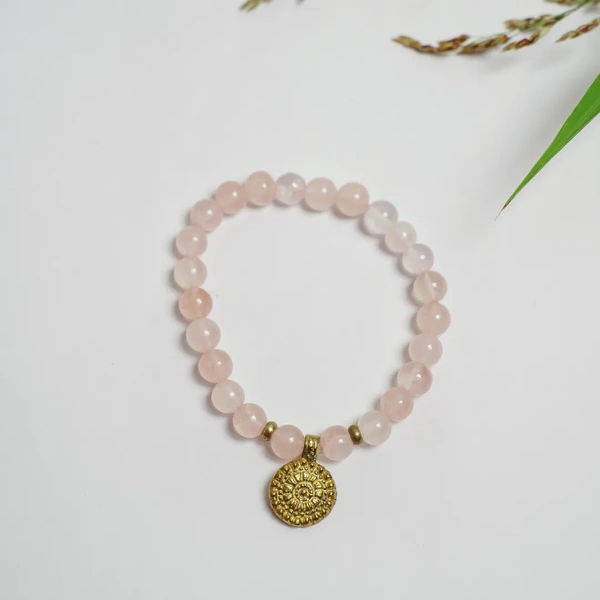 Rose Quartz Bracelet | Healing Gemstone Jewelry for Love and Compassion