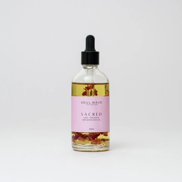 Sacred Body Oil | Sage + Geranium - 100 ml