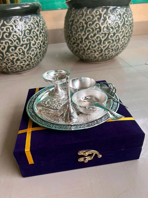 Pooja Thali Set With Gift Box