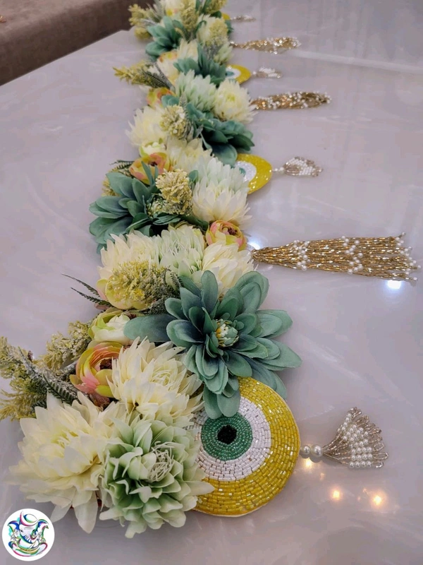 Floral Evil Eye Toran In 3 Colors