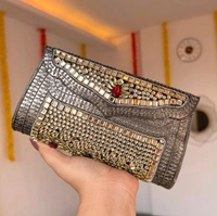 Rhinestone And Kundan Batua/bag