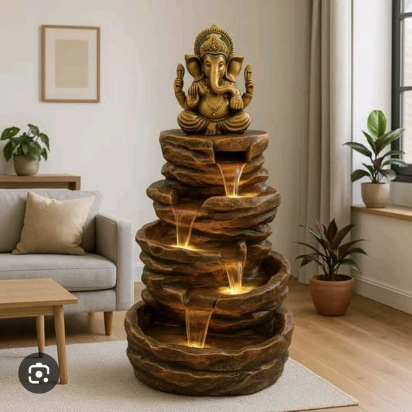 Lord Ganesh Multi Tiered Water Fountain