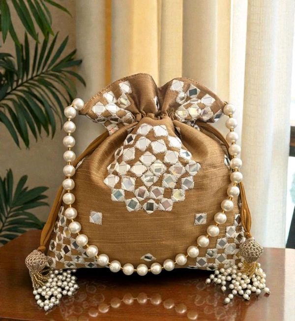 Mirror Work Potli - Black