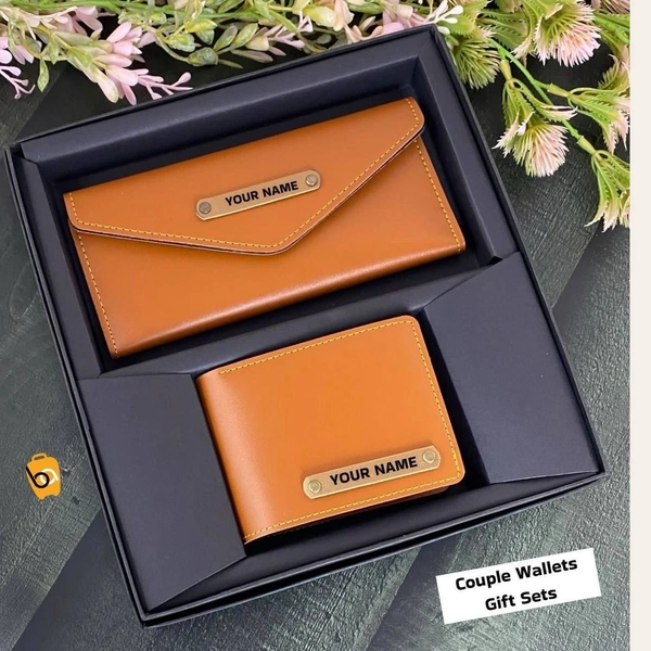 Ba* Customised Couple Wallet Gift Set - With name