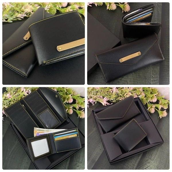 Ba* Customised Couple Wallet Gift Set - With name