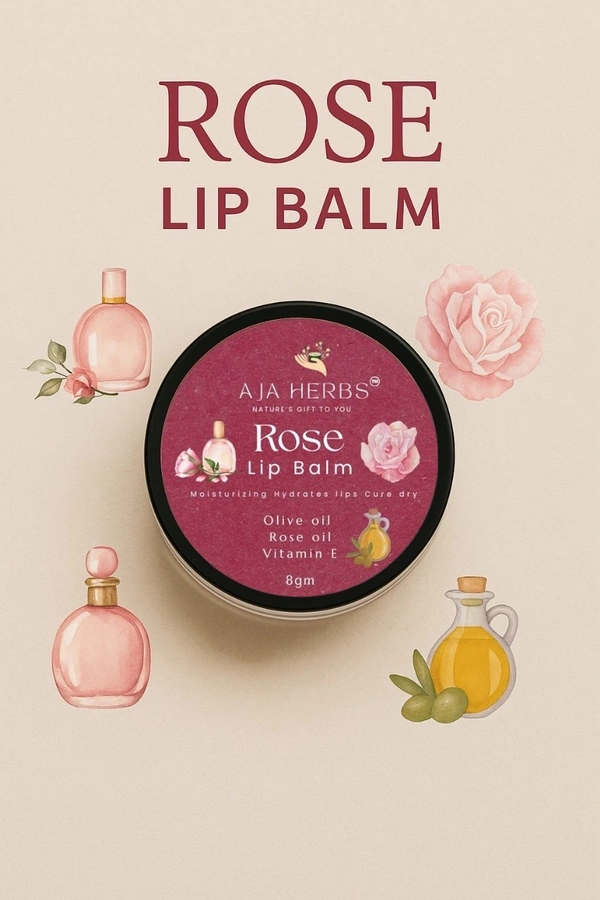 Rose lip balm - 8 GM