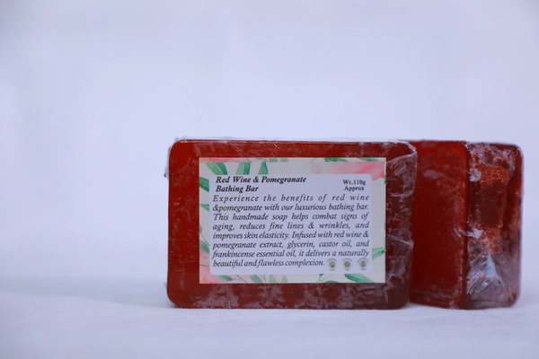 Red Wine & Pamogranate Soap - 100gr