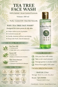 tea tree face wash - 100ml