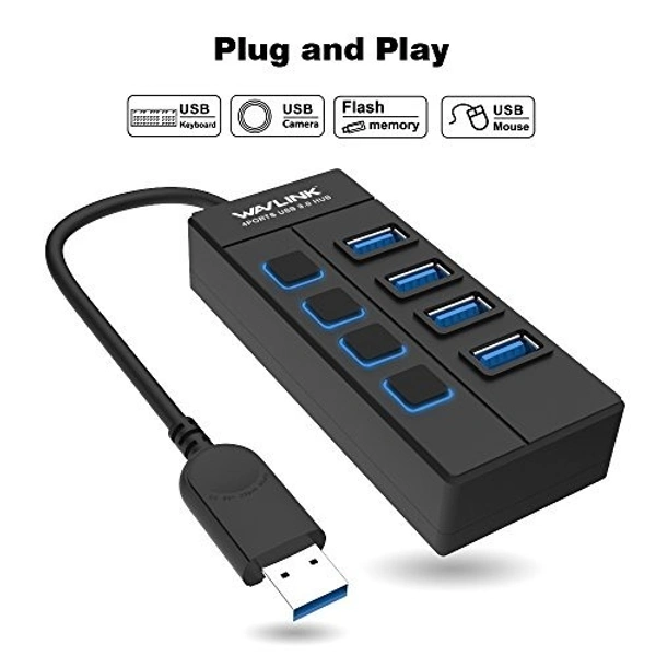 USB 4Hub 4Port 4/Switch 3.0