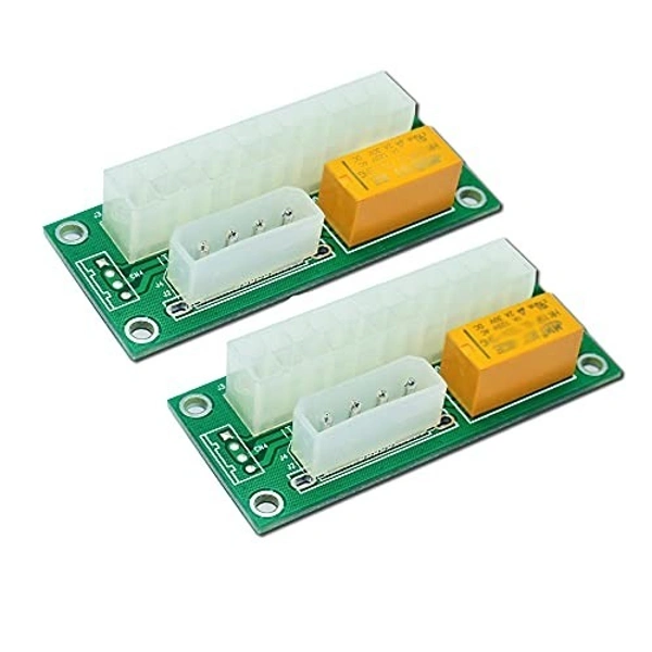2 PSU Atx 24 pin to Molex 4 pin