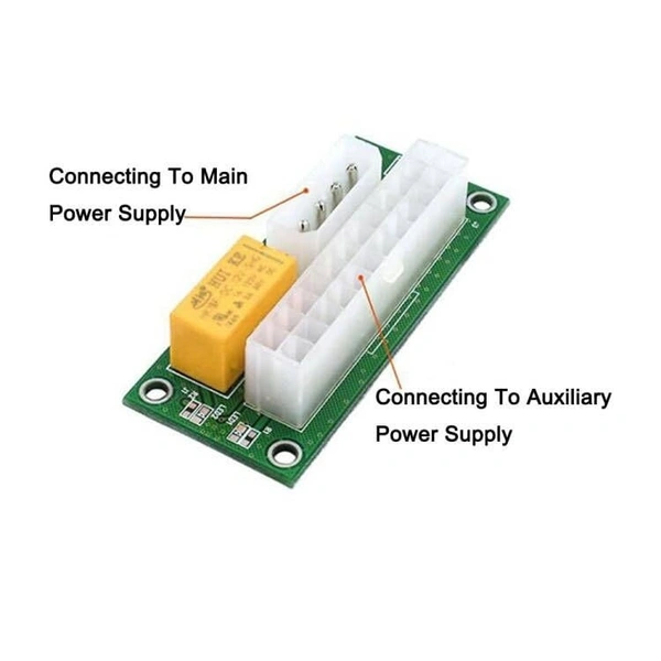 2 PSU Atx 24 pin to Molex 4 pin