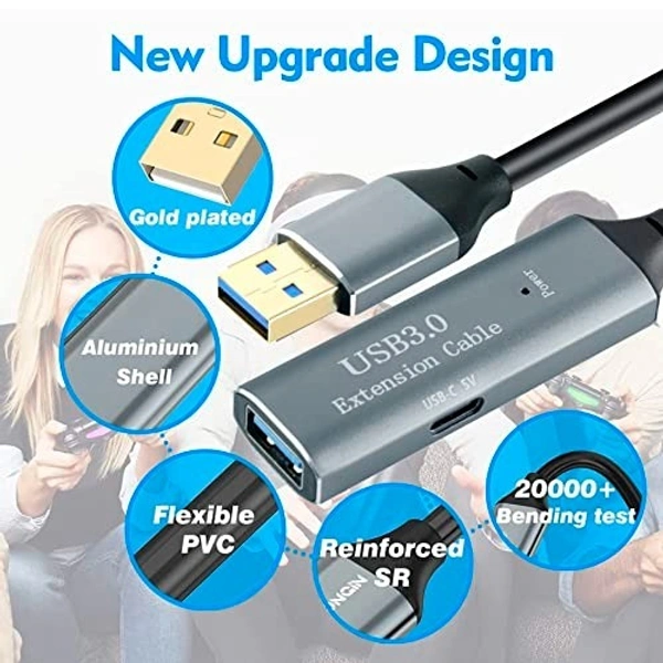 Usb 5 pin cable V3 ACTIVE with IC (10mtr