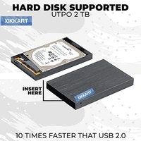 3Tb Supported 3.0Metal Hdd Casing with Usb Cable