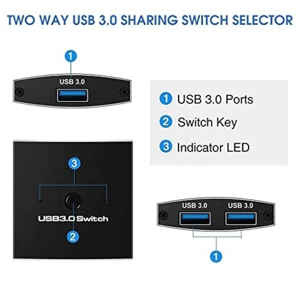 Usb 3.0 Switch 2Port