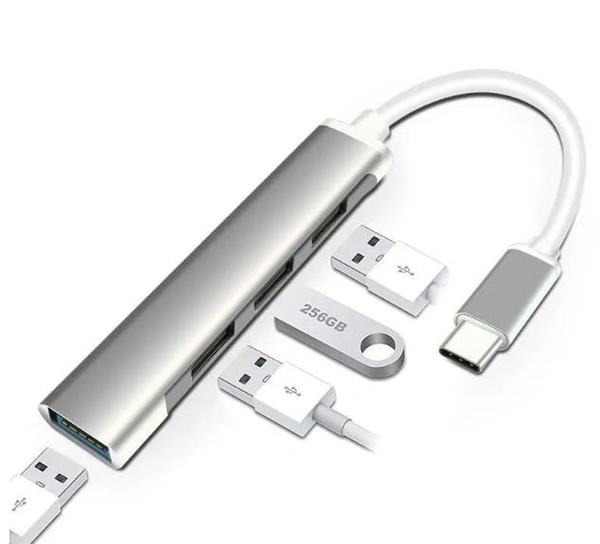 Type c to usb hub (white packing)