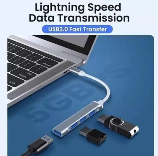Type c to usb hub (white packing)