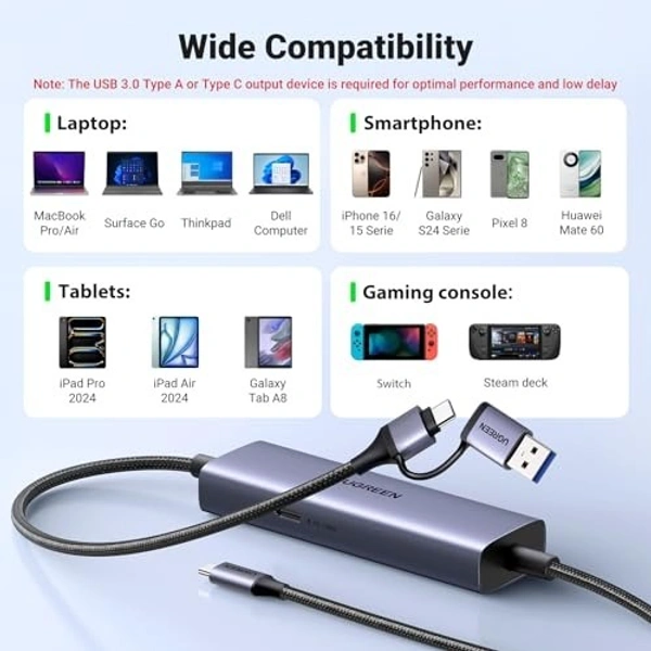 Type C+ USB (2 in 1) Capture Card