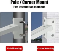 CCTV Pole Stand 701 with 2 clip