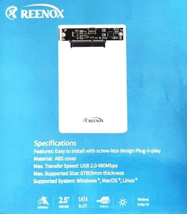 2.0Transparent Reenox HDD Enclosure