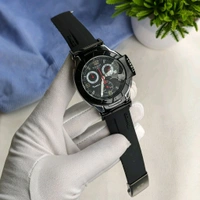 Analog Chronograph High Quality Collection With High Quality Strap Best finishing Body & Case - Silver