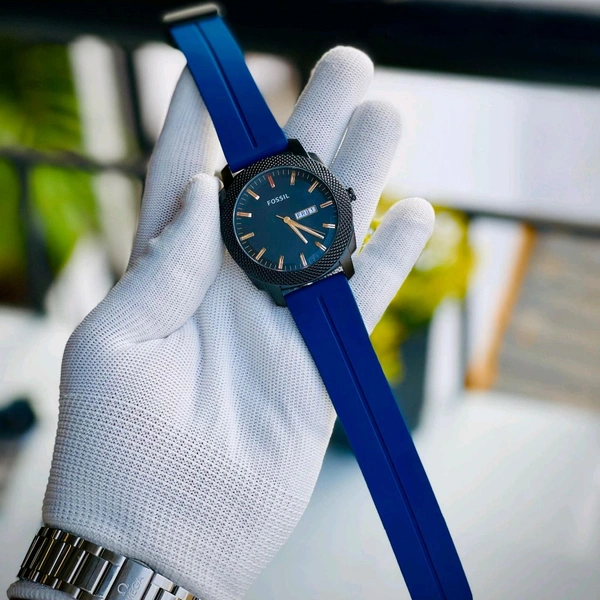 Analog Quartz Movement Watch With High Quality Strap Best finishing Body & Case - Blue