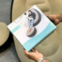 Filling Bean Bag 2 Set Portable Inflatable Lazy Sofa Bed Outdoor Beach Garden PVC 2 Seater Inflatable Sofa (Color - Brown, DIY)(Do-It-Yourself)