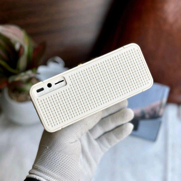 New Emberton 1:1 High End Quality Bluetooth Speaker | HD Code Range Upto 10MTRS | Dolby Sound Enhance Engine + LossLess Audio Connect - White